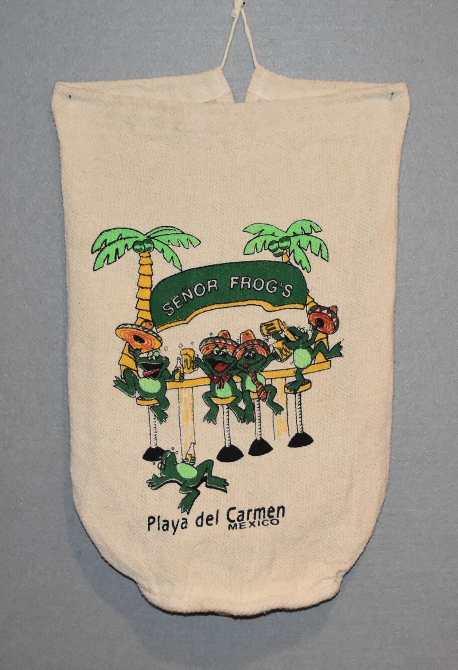 Senor Frog's Burlap Back Sack